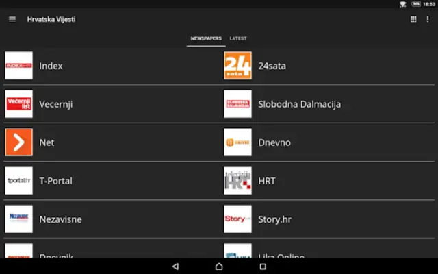 Croatia News (Hrvatska) android App screenshot 2