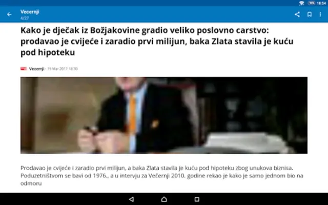 Croatia News (Hrvatska) android App screenshot 4