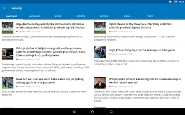 Croatia News (Hrvatska) android App screenshot 5