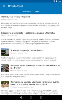 Croatia News (Hrvatska) android App screenshot 8